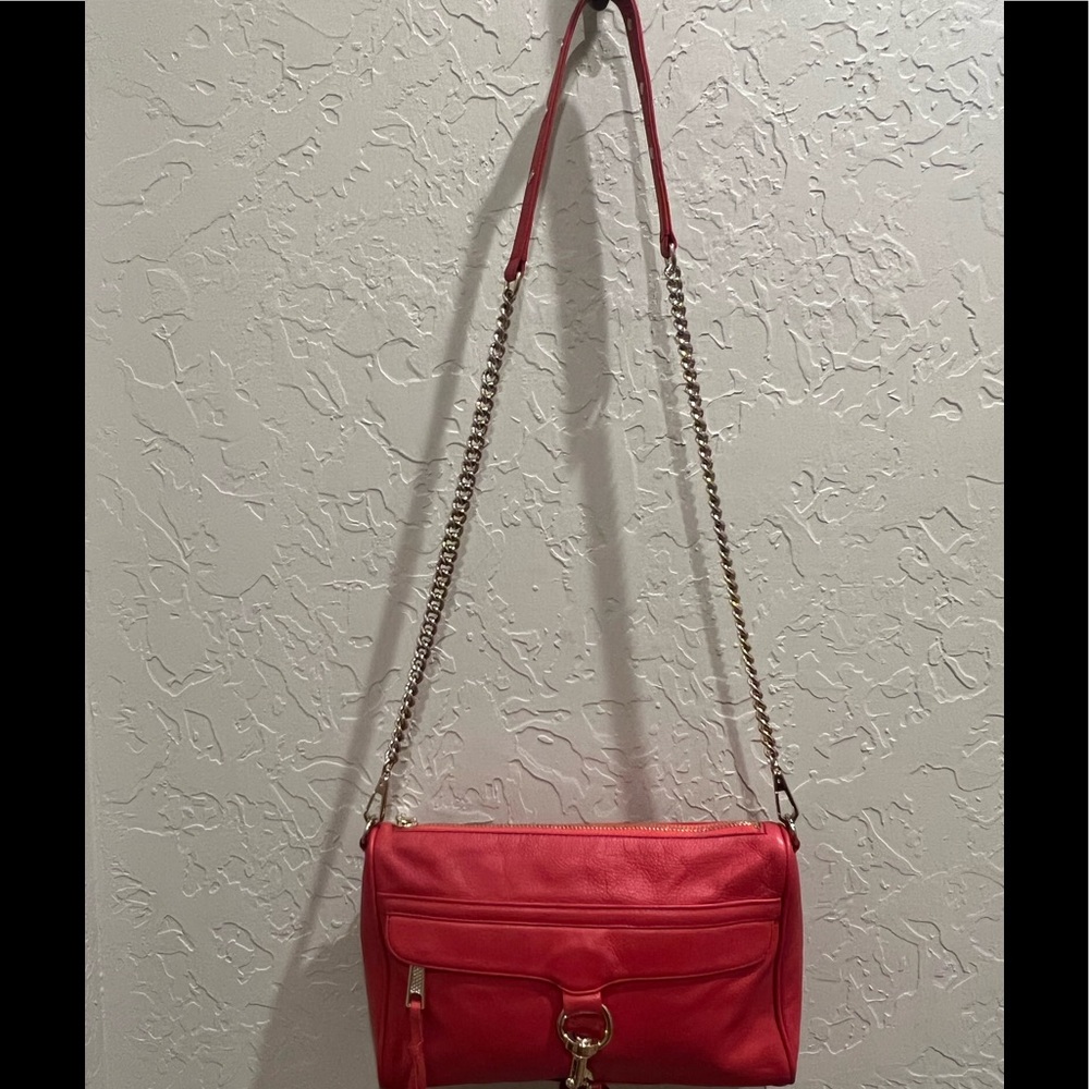Rebecca Minkoff red shoulder/crossbody bag.